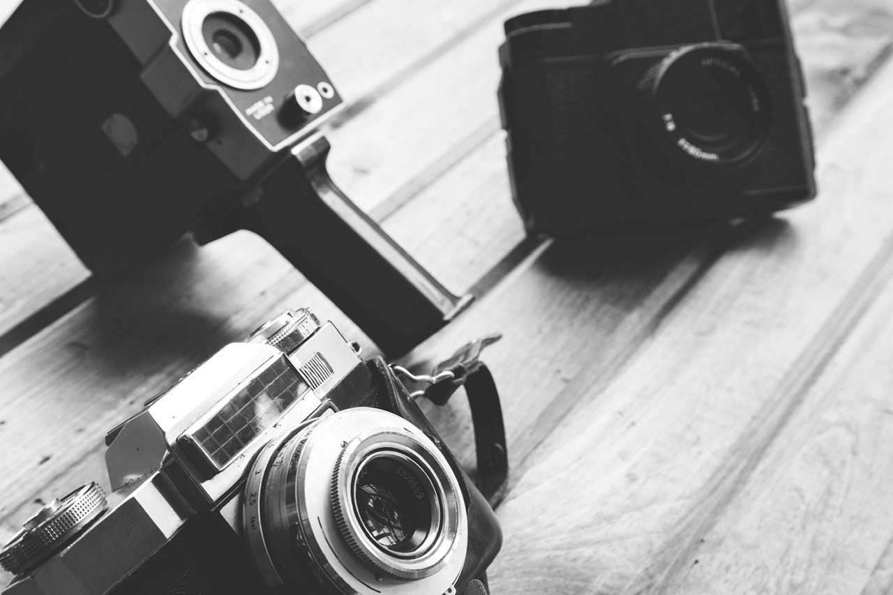 Fine Art Photography B&W Vintage Cameras