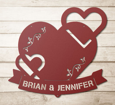 The Name of Love Steel Monogram (CUSTOMIZABLE)