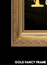 Load image into Gallery viewer, “A” Initial for Gold and Black  -Horizontal Framed Portrait-