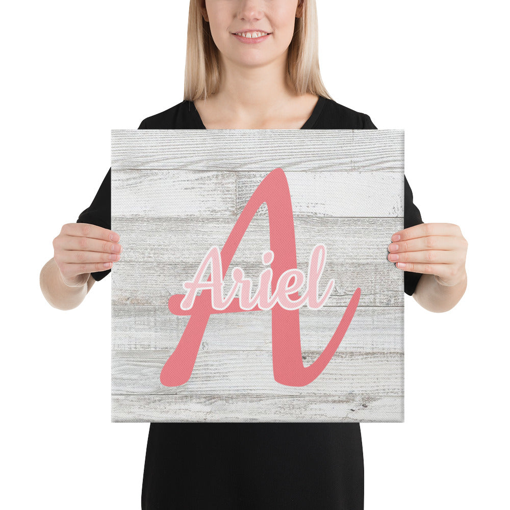 Baby Pink Canvas Monogram